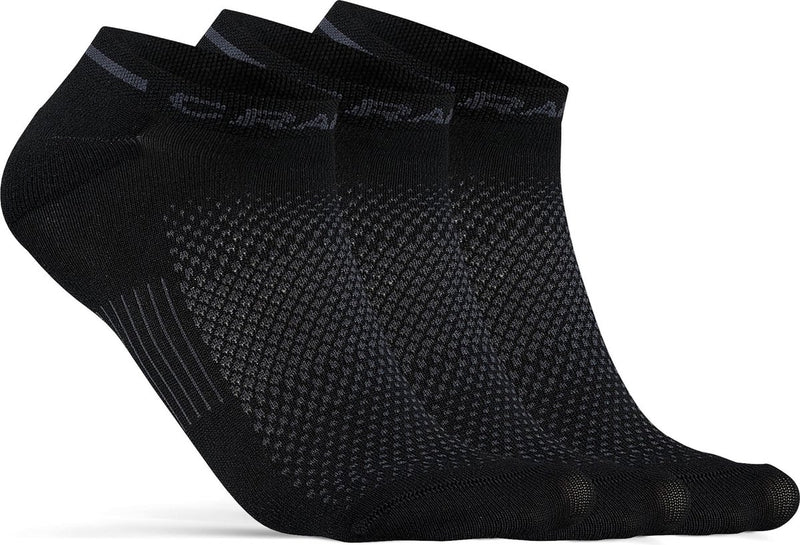 Craft Active Shaftless Sock 3er-Pack Unisex-Sportsocken – Schwarz