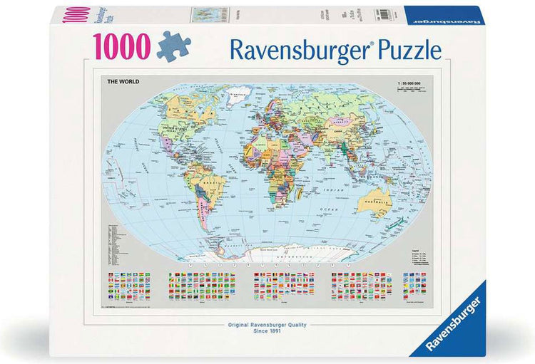 Ravensburger Jigsaw Puzzle Politische Weltkarte, 1000st.