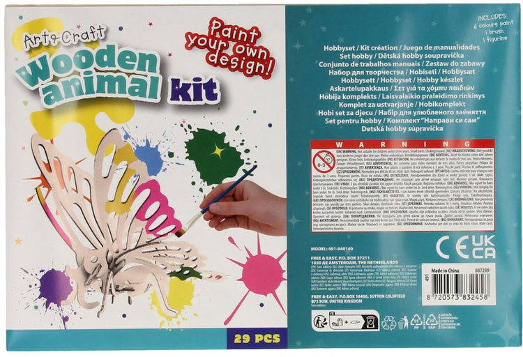 Paket für Holzkämpfer Erstellen und malen Sie Ihr eigenes Krokodil