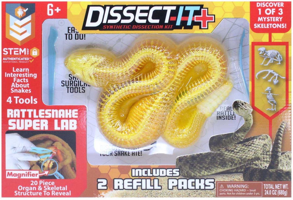 Dissect-it zerlegt eine Klapperschlangen-Mega-Geschenkbox
