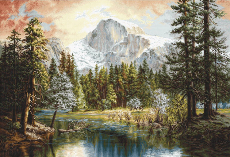 Luca-s Kreuzstichset „Naturwunderland“ – Wunder der Natur – 66 x 45 cm – Zählmuster