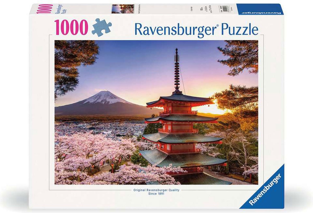 Ravensburger Jigsaw Puzzle Kirschblüte in der Nähe von Fuji Berg, 1000st.