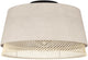 Eglo Tisch-Deckenleuchte - E27 - ø 38 cm - Natur|Braun|Schwarz - Textil