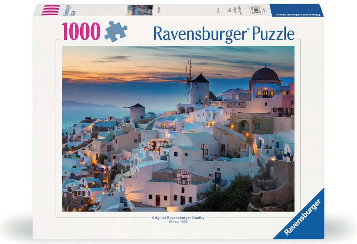Ravensburger Jigsawn Abend in Santorini, 1000st.