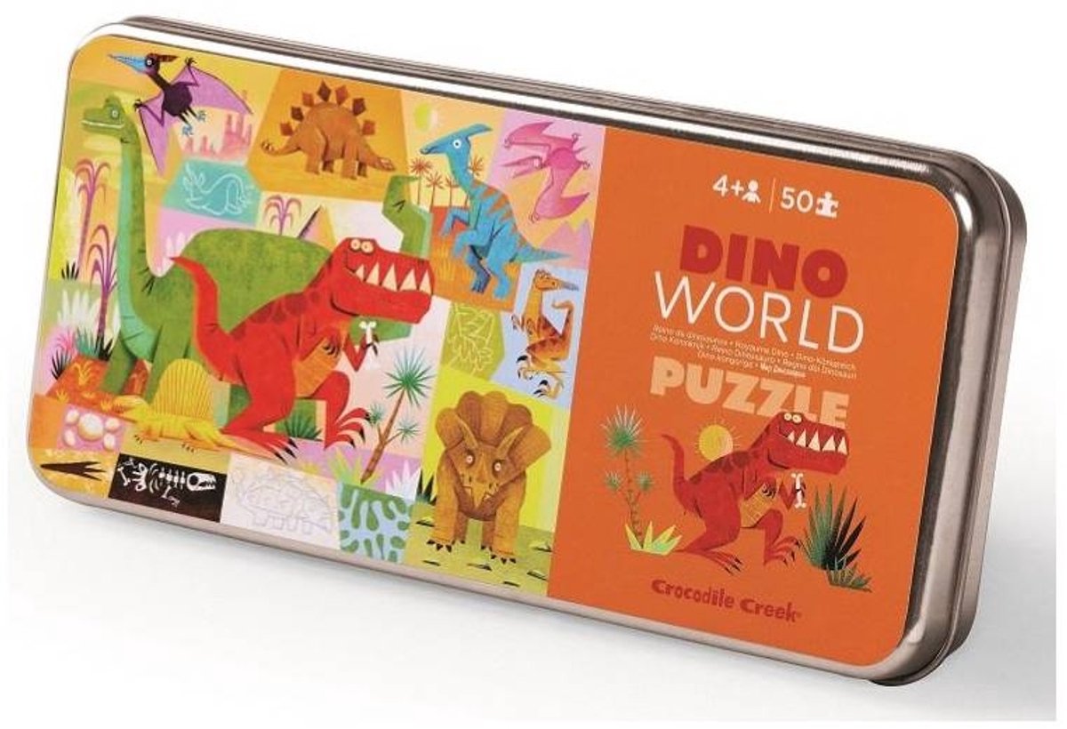Crocodile Creek Puzzle Dino World – 50 Teile