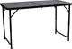 Abbey Camp Campingtisch 120x60 cm klappbar - verstellbar 54-69 cm - Grau