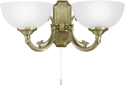 Eglo Savoy - Wandleuchte - 2 Lichter - Bronze - Weiß