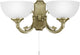 Eglo Savoy - Wandleuchte - 2 Lichter - Bronze - Weiß
