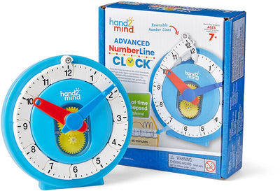 Lernressourcen Advanced Numberline Clock™ – interaktive Mathe-Uhr für 7+ Jahre – 3+