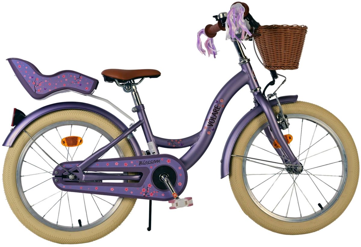 Volare Blossom Children's Bike Girls 18 Zoll lila