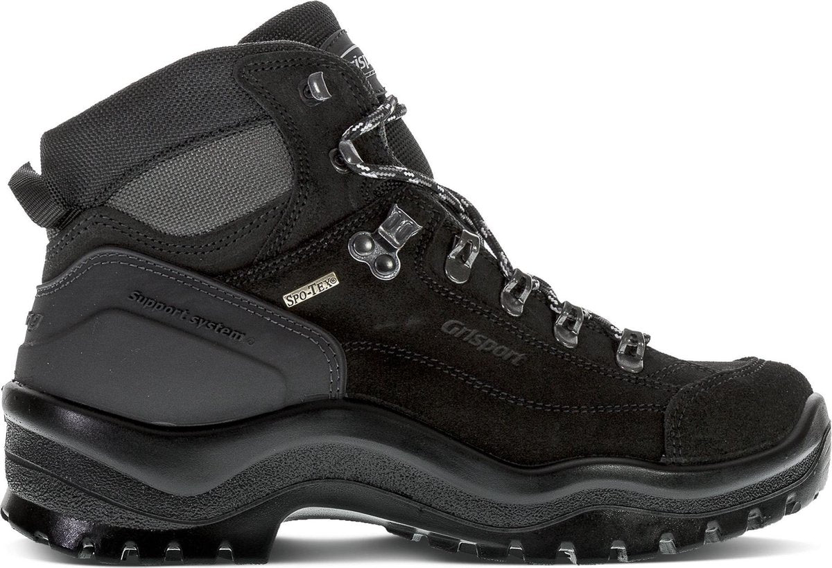 Grisport Bergen Mid Unisex-Wanderstiefel - schwarz