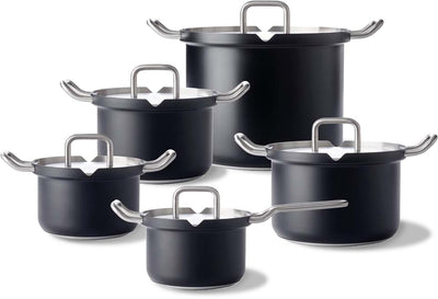 Bk q-linair master schwarzes Pfannenset 5-teilig