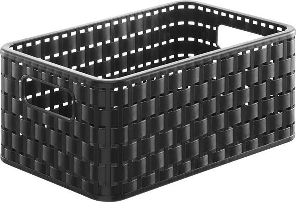 Rotho Korb Country 28 x 19 x 13 cm A5 Anthrazit