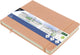 Kangaro-Skizzenbuch – A5 Querformat – Altrosa – PU-Hardcover – mit Gummiband und Band