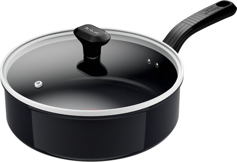 Tefal-Kochgeschirr Tefal Cook Cage Keramic Spaute 24 cm Pfas-frei mit Deckelkeramik Nicht-Stick-Beschichtung für die Induktion geeignet