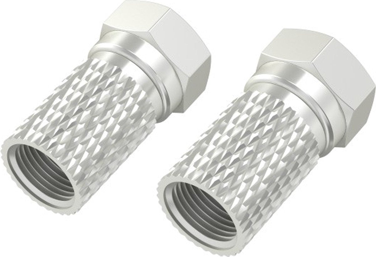 Hama F-Stecker, 6,8 mm, schraubbar, 4 Stück