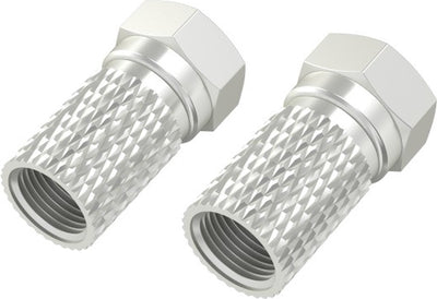 Hama F-Stecker, 6,8 mm, schraubbar, 4 Stück