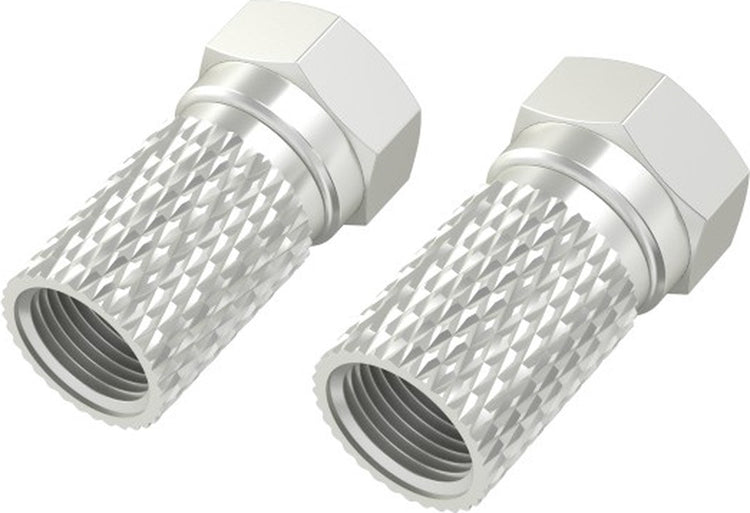 Hama F-Stecker, 6,8 mm, schraubbar, 4 Stück