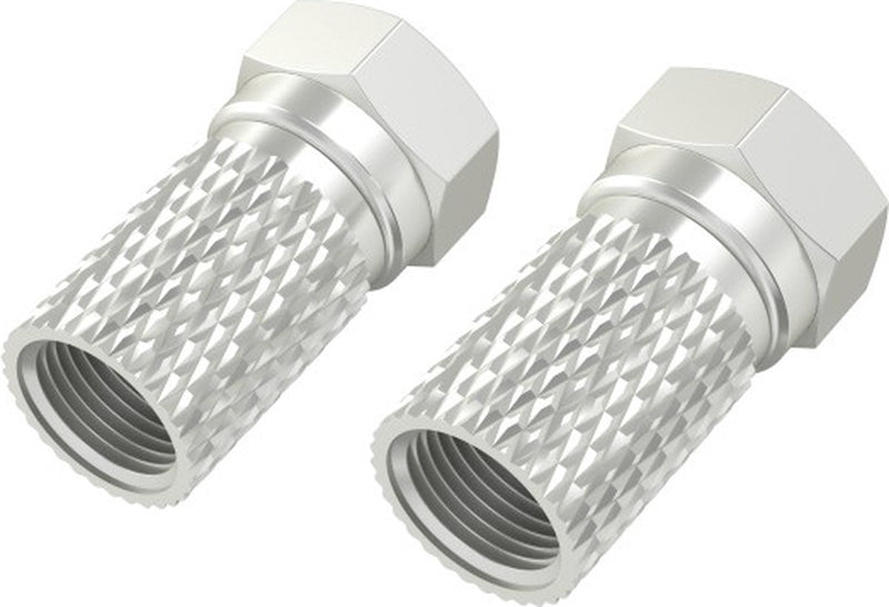 Hama F-Stecker, 6,8 mm, schraubbar, 4 Stück