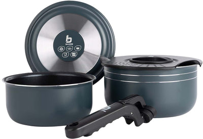 Bo-Camp - Pfannenset - Trekking - 5-teilig - Aluminium