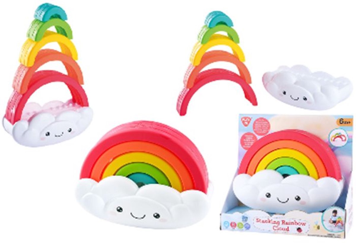 Spielen Sie Rainbow Stacking Tower, 6dlg.