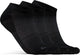 Craft Core Dry Footies 3er-Pack Unisex-Sportsocken – Schwarz