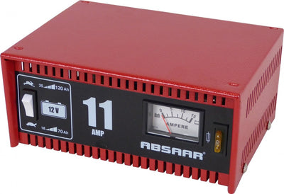 Absaar Batterieladegerät 12 Volt 18-120 Ah 11 Ampere rot