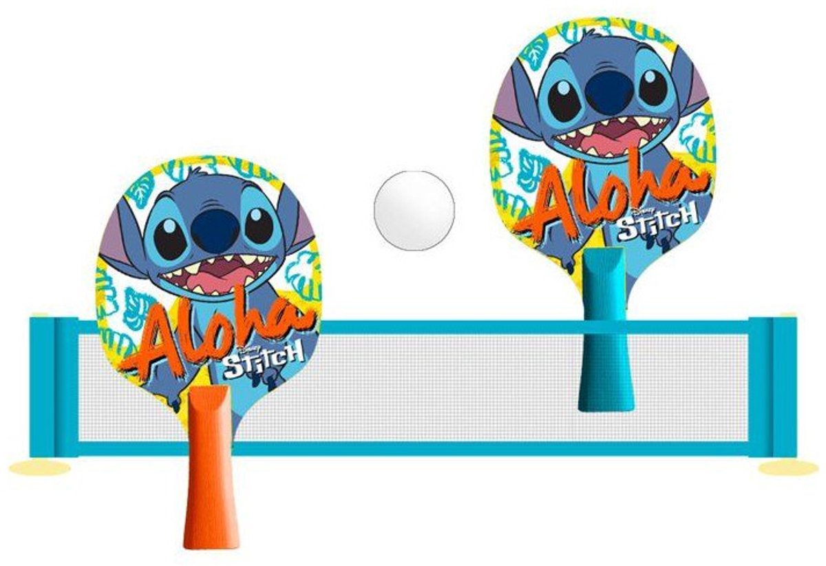 Disney Stitch – 2-in-1 – Tischtennis-Set – 2 Schläger – 5 Bälle