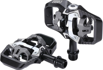 BBB Cycling Fahrradpedale Trailmount MTB Clipless Set BPD-71 – Mattschwarz – 90 x 60 mm