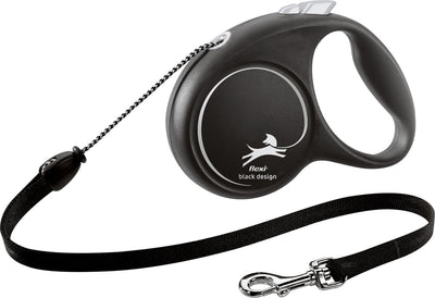 Flexi rollijn schwarzes design kabel schwarz schwarz