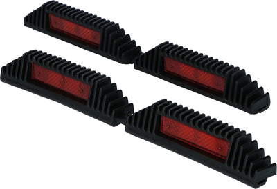 Carpoint Autotürschutz | Autotürschutz für Garage und Wand | Türleistenset 220mm schwarz doppelt 2x60cm