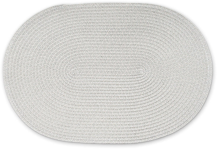 Continenta Tischset oval, Tischset, Tischset, Kunstfaser, hellgrau, 45 x 31 cm, 6619