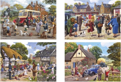 Gibsons – die Evakuierten (von Kevin Walsh.) – 4×500 Teile 48×34 cm (B×H) – Puzzle für Erwachsene