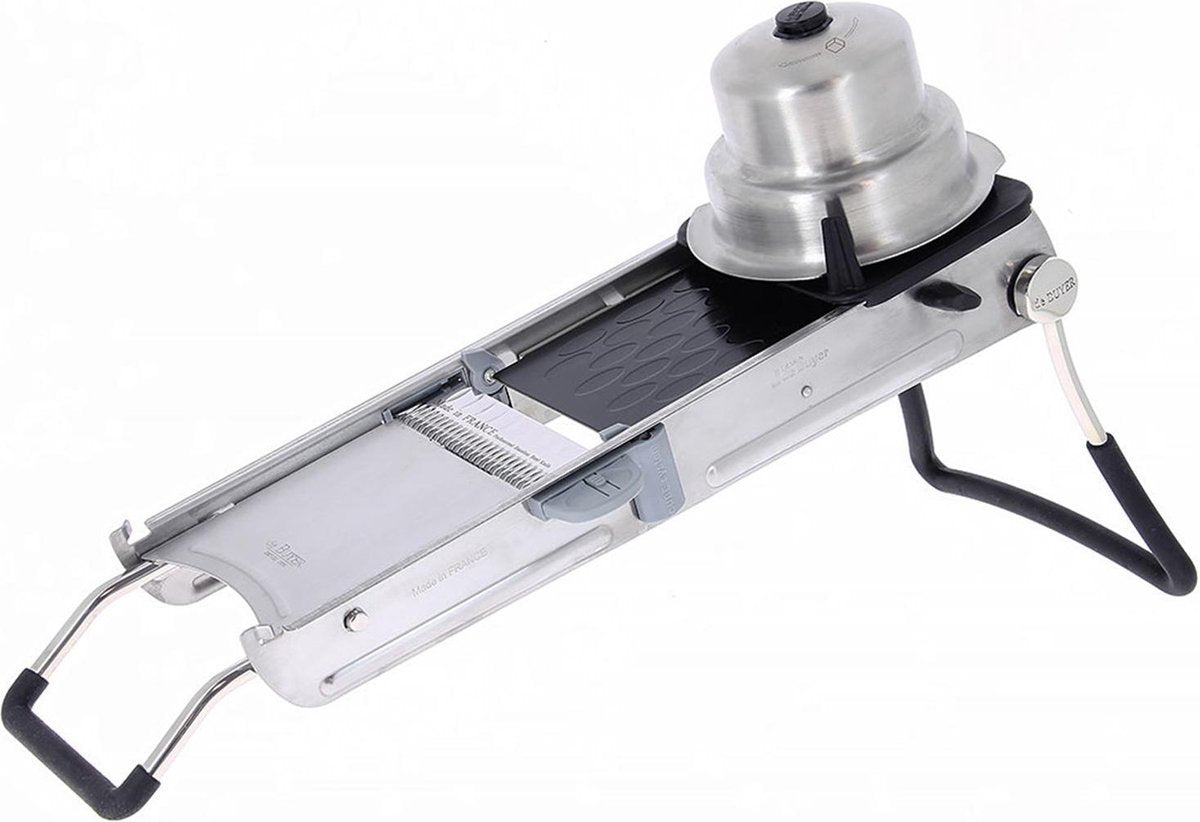 Debuyer de Buyer Mandoline Revolution Master – professionelle Mandoline – inklusive Julienne-Klingen – Edelstahl – hergestellt in Frankreich