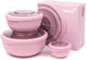 Amuse Lunchbox – 3er-Set – Tritan-Deckel – stapelbar – spülmaschinen- und mikrowellengeeignet – rosa – 200 + 1000 + 2000 ml