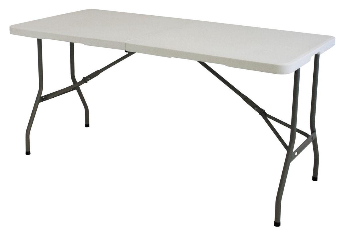 Eurotrail Pavillon S – Campingtisch – 152 x 71 x 75 cm – weißgrau