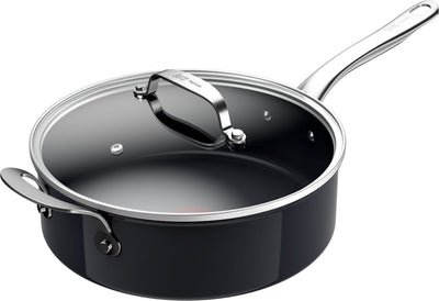 Jamie Oliver by Tefal Prima Bratpfanne – ø26 cm – Keramik – für alle Herdarten geeignet – inklusive Glasdeckel