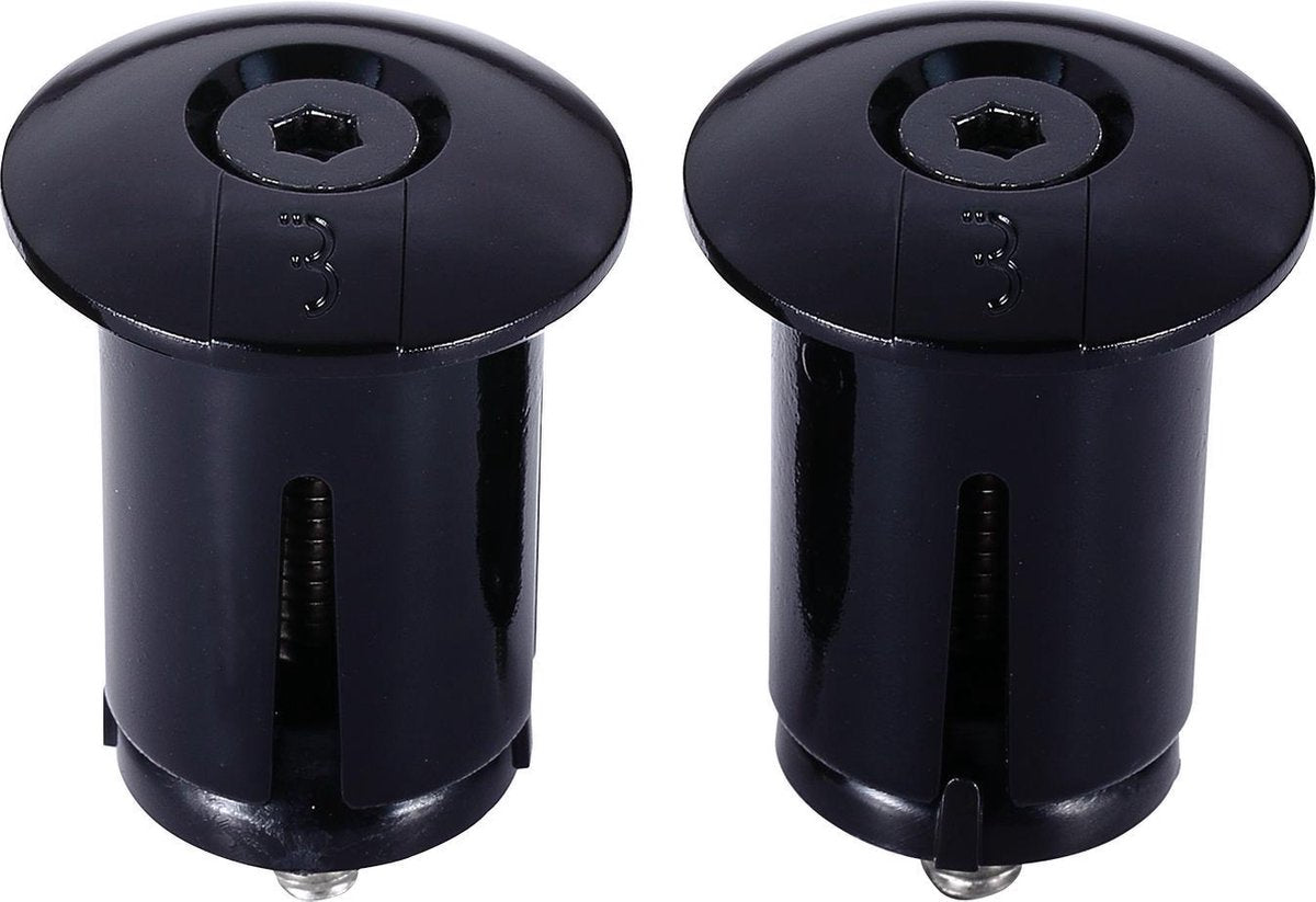 Bbb Cycling schraubbare Lenkerkappen Rennrad – schraubbare Lenkerkappen – für ⌀ 18–22 mm Lenker – pro Paar – schwarz – BHT-96