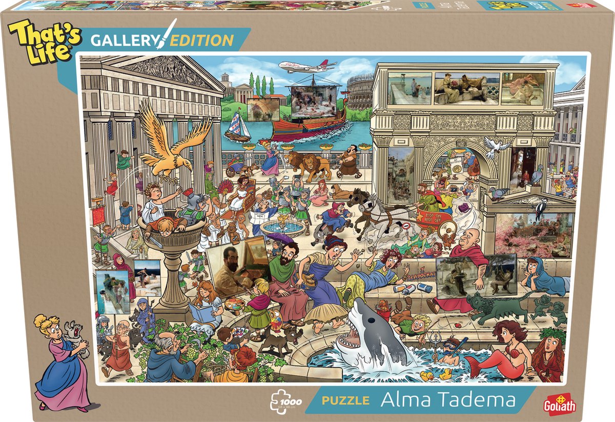 Goliath That's Life Gallery Edition: Alma Tadema – 1000 Puzzleteile – Puzzle (68 x 48 cm)