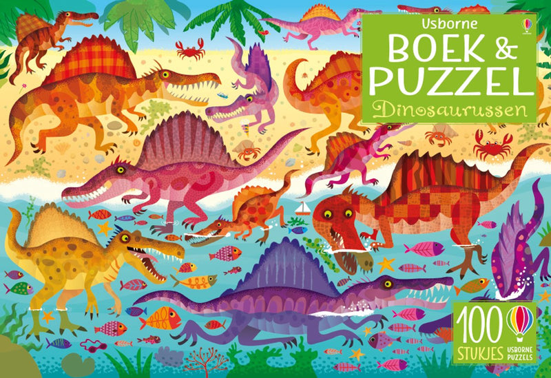 Dinosaurierbuch und Puzzle
