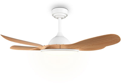 Rl Live Your Light Reality Flen - Ventilator - Weiß - inkl. 1x SMD 24 W - Fernbedienung - integrierter Dimmer - stufenlos einstellbare Lichtfarbe - Memory-Funktion per Fernbedienung - Sommer- und Wintermodus - 6 Geschwindigkeitsstufen