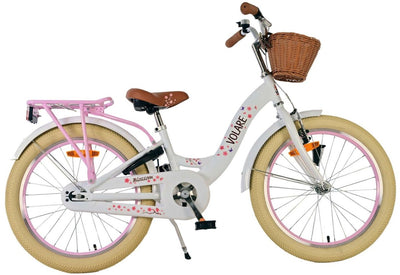 Volare Blossom Children's Bicycle - Mädchen - 20 Zoll - Weiß