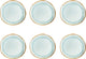 Medard de Noblat - Shadow Aqua - Speiseteller 28 cm - 6 Stück - Steingut