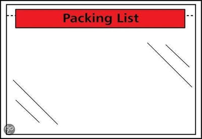 Raadhuis Packlistenumschlag – 225 x 122 mm – dl – Packliste – 1000 Stück – rd-310301