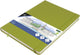 Kangaro-Skizzenbuch A4 – Limettengrün – Hardcover – mit Gummiband und Band – K-861249