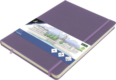 Kangaro-Skizzenbuch – A4 – Heideviolett – mit Gummiband und Band – K-861333