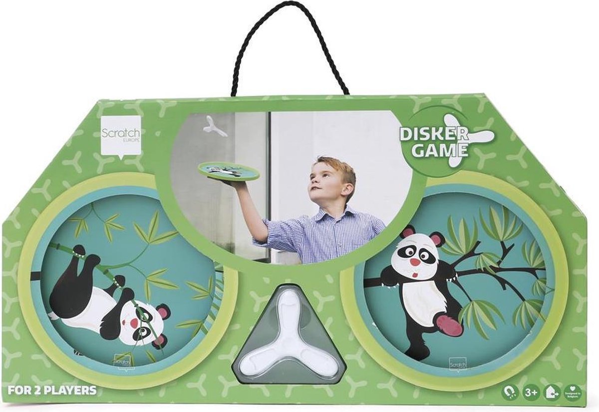 Scratch-Hand-Disker-Duo - Panda - mit 1 Magnet-Disker - 3 Jahre