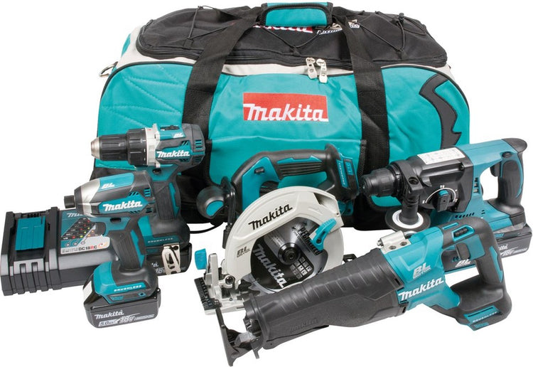 Makita dlx5032t Akku-Kombi-Set 5-teilig 18 V 5,0 Ah im Beutel