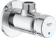 Grohe Euroeco Cosmopolitan S Duscharmatur Selbstschluss 1 2 Blau Rot Chrom