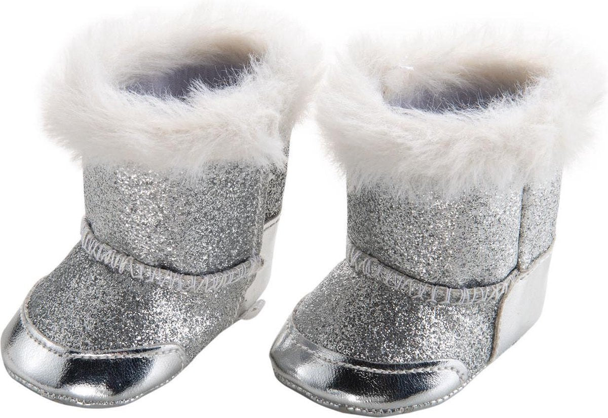 Puppenschuhe Silber, 38-45 cm